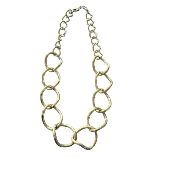 Silpada Chunky Large Wavy Link Chainlink 925 Sterling Silver Necklace - Picture 4 of 9
